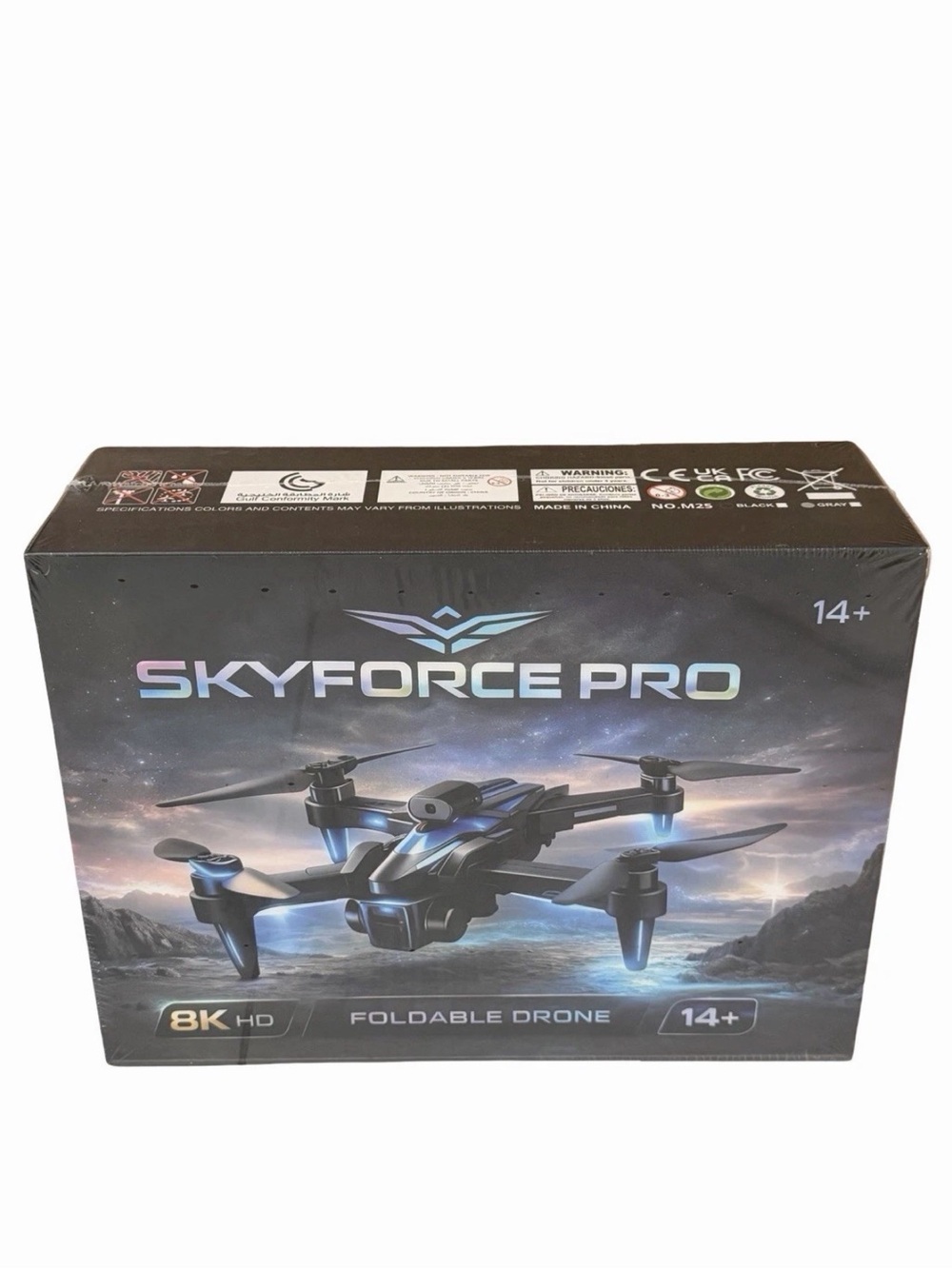 Skyforce Pro Foldable Drone - Blue/Black 8K HD